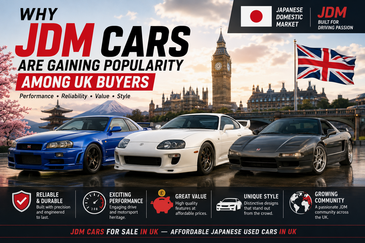 Why Japanese Domestic Market (JDM) Cars Are Gaining Popularity Among UK Buyers